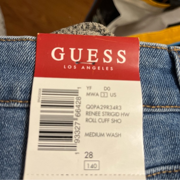 Guess Women's Blue Jean Shorts - Picture 3 of 4